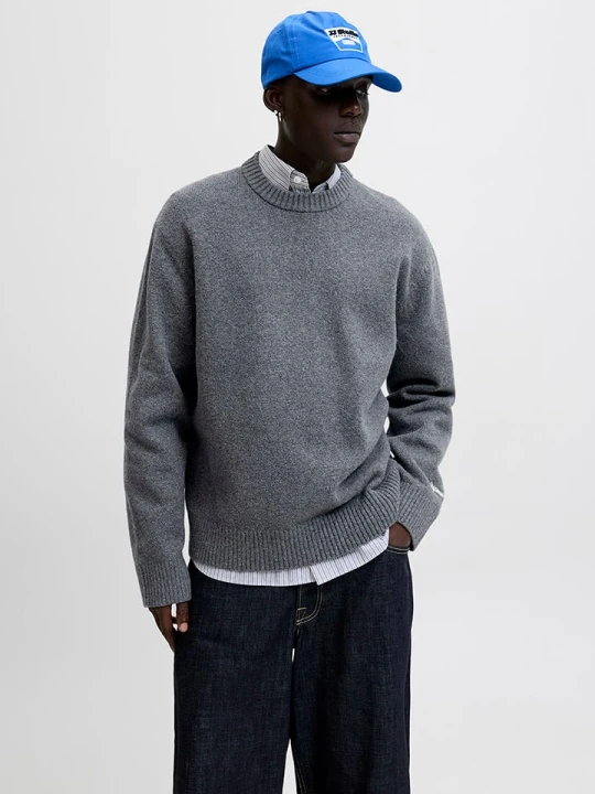 Zdjęcie produktu Jack & Jones Sweter w kolorze szarym rozmiar: L