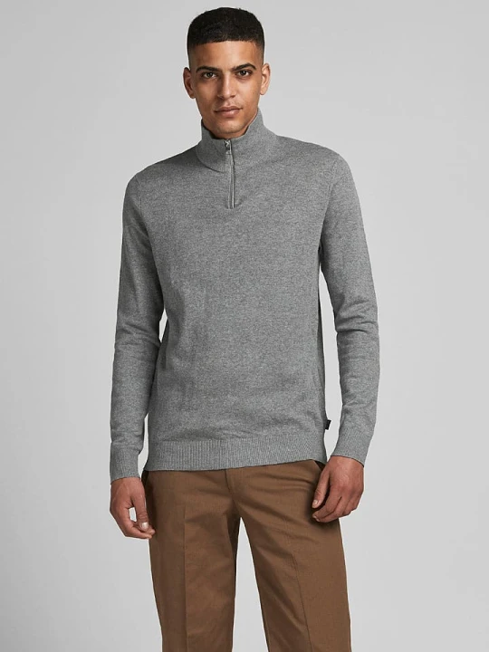 Zdjęcie produktu Jack & Jones Sweter w kolorze szarym rozmiar: M