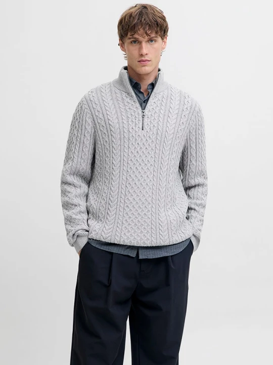 Zdjęcie produktu Jack & Jones Sweter w kolorze szarym rozmiar: XL