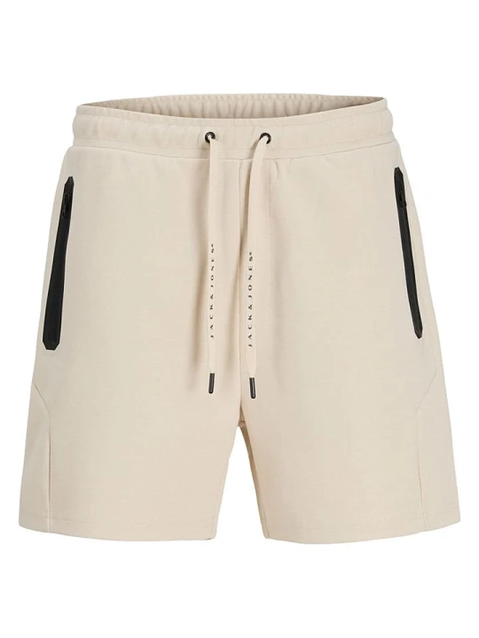 Zdjęcie produktu Jack & Jones Szorty dresowe "Gordon" w kolorze beżowym rozmiar: XL