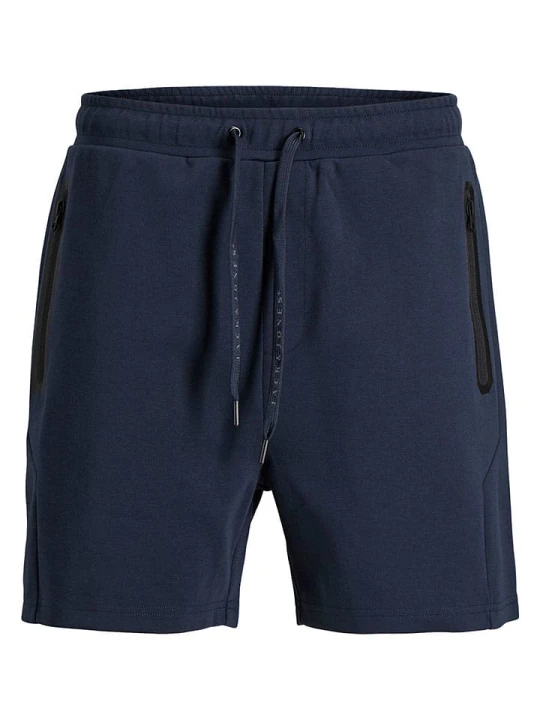 Zdjęcie produktu Jack & Jones Szorty dresowe "Gordon" w kolorze granatowym rozmiar: L