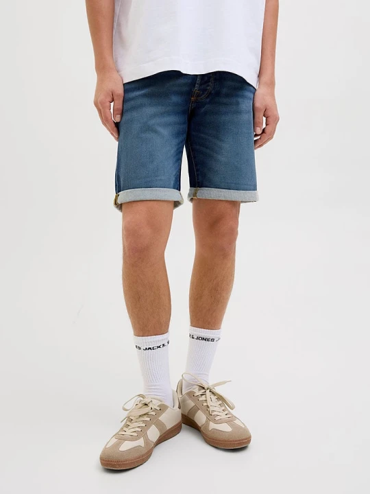 Zdjęcie produktu Jack & Jones Szorty dżinsowe "Rick" w kolorze niebieskim rozmiar: M