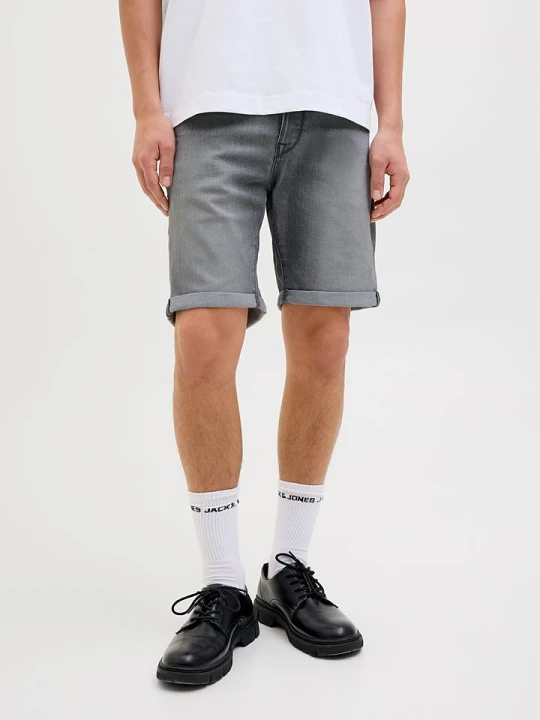 Zdjęcie produktu Jack & Jones Szorty dżinsowe "Rick" w kolorze szarym rozmiar: M