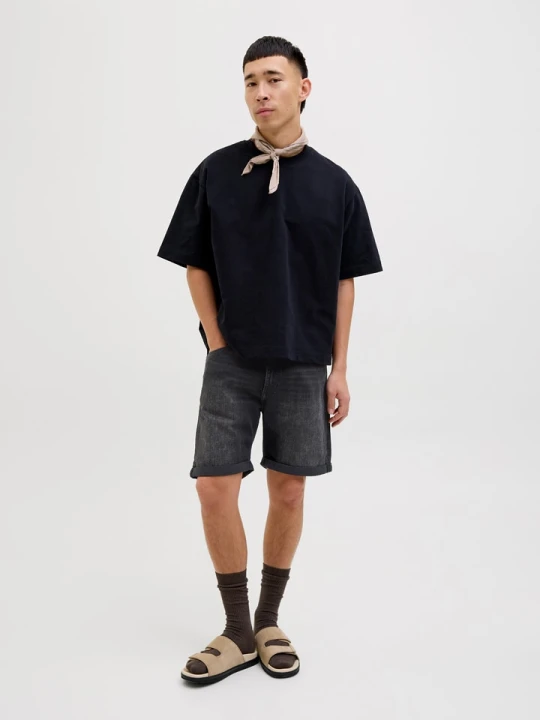 Zdjęcie produktu Jack & Jones Szorty dżinsowe w kolorze czarnym rozmiar: XXL