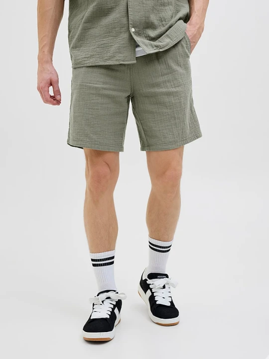 Zdjęcie produktu Jack & Jones Szorty "Jaiden" w kolorze khaki rozmiar: XS