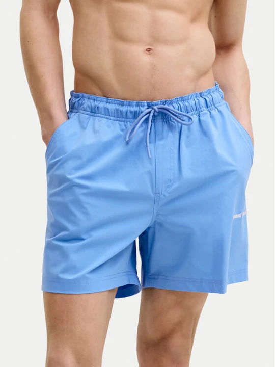 Zdjęcie produktu Jack & Jones Szorty kąpielowe Maui Norrebro 12291434 Błękitny Regular Fit Niebieski jasny