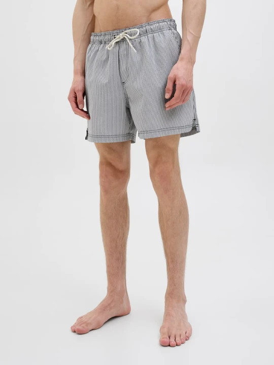 Zdjęcie produktu Jack & Jones Szorty kąpielowe "Maui" w kolorze szarym rozmiar: L