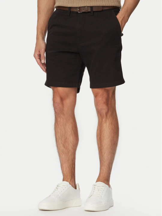 Zdjęcie produktu Jack & Jones Szorty materiałowe Adam Belted 12288603 Czarny Regular Fit