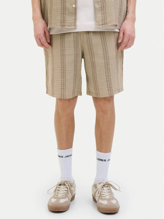 Zdjęcie produktu Jack & Jones Szorty materiałowe Jaiden 12274758 Beżowy Relaxed Fit