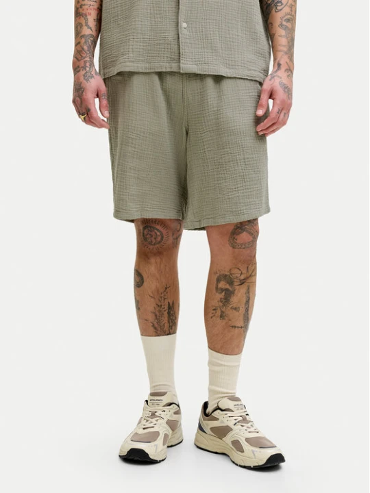 Zdjęcie produktu Jack & Jones Szorty materiałowe Jaiden 12274758 Khaki Relaxed Fit