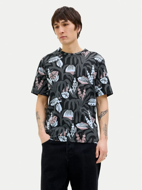 Zdjęcie produktu Jack & Jones T-Shirt Almeria 12276912 Czarny Regular Fit