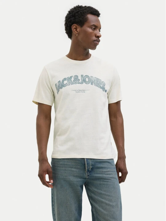 Zdjęcie produktu Jack & Jones T-Shirt Almeria 12276962 Beżowy Regular Fit