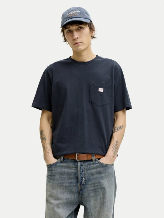 Zdjęcie produktu Jack & Jones T-Shirt Blucaleb 12293019 Granatowy Regular Fit