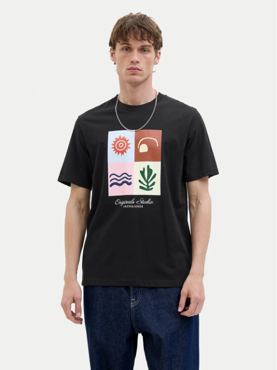 Zdjęcie produktu Jack & Jones T-Shirt Canggu 12277220 Czarny Regular Fit