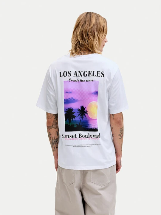Zdjęcie produktu Jack & Jones T-Shirt City Photoprint 12288353 Biały Regular Fit