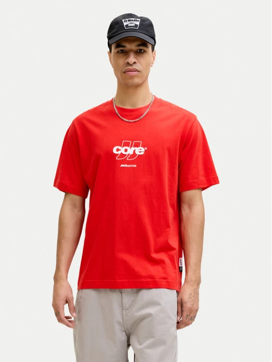 Zdjęcie produktu Jack & Jones T-Shirt Club 12289868 Czerwony Relaxed Fit