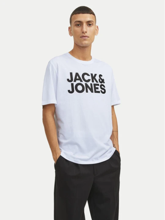 Zdjęcie produktu Jack & Jones T-Shirt Corp Logo 12151955 Biały Standard Fit