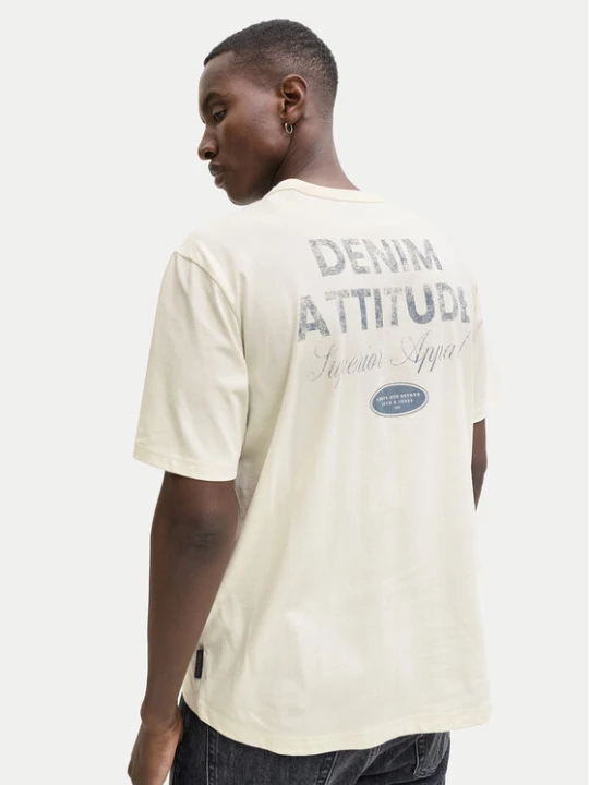 Zdjęcie produktu Jack & Jones T-Shirt Edover 12288005 Écru Regular Fit Kremowy