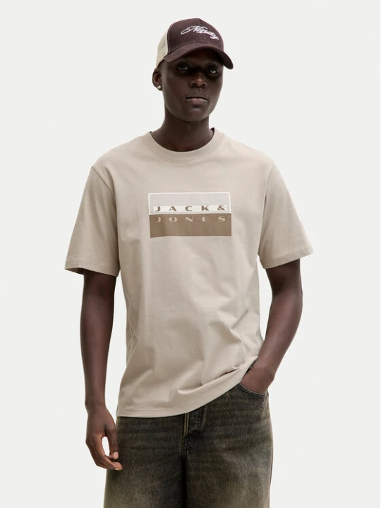 Zdjęcie produktu Jack & Jones T-Shirt Fusion 12289863 Szary Regular Fit