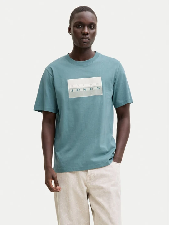 Zdjęcie produktu Jack & Jones T-Shirt Fusion 12289863 Zielony Regular Fit