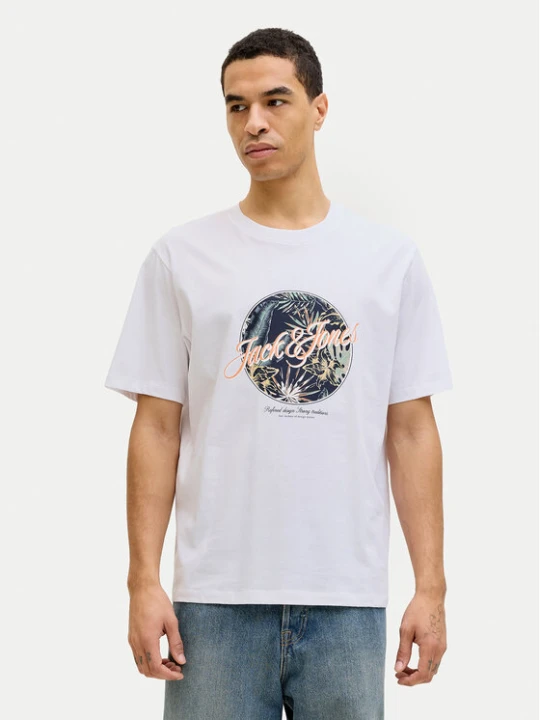 Zdjęcie produktu Jack & Jones T-Shirt Honolulu 12288088 Biały Regular Fit