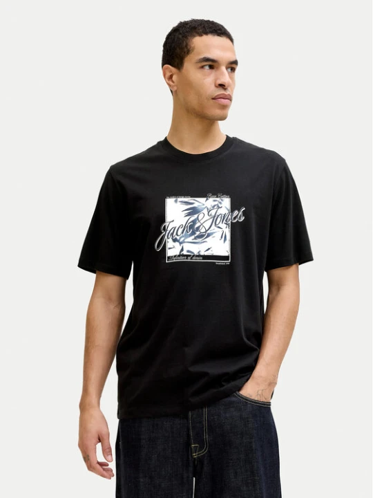 Zdjęcie produktu Jack & Jones T-Shirt Honolulu 12288088 Czarny Regular Fit
