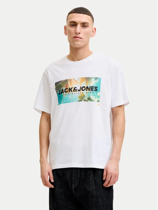 Zdjęcie produktu Jack & Jones T-Shirt Indiana Tee 12288112 Biały Regular Fit
