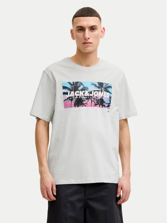 Zdjęcie produktu Jack & Jones T-Shirt Indiana Tee 12288112 Szary Regular Fit