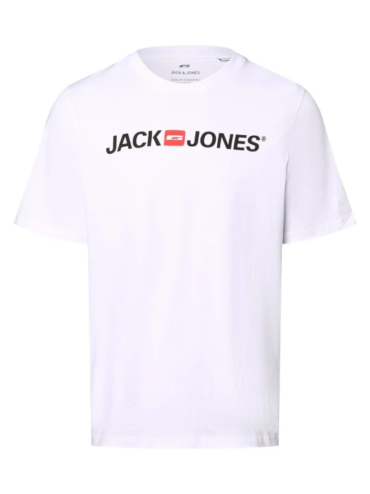 Zdjęcie produktu Jack & Jones T-shirt Mężczyźni Dżersej biały