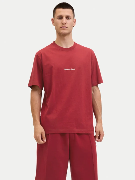 Zdjęcie produktu Jack & Jones T-Shirt Norrebro 12282892 Czerwony Relaxed Fit