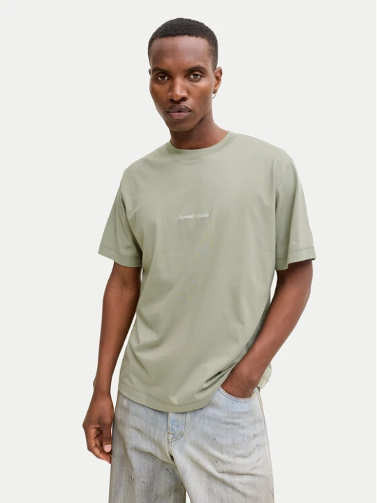 Zdjęcie produktu Jack & Jones T-Shirt Norrebro Emb 12282892 Zielony Regular Fit