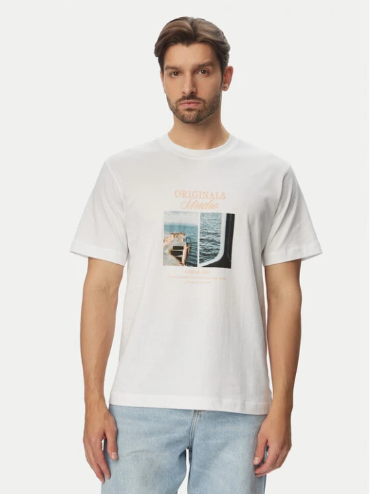 Zdjęcie produktu Jack & Jones T-Shirt Norrebro Photo 12291022 Biały Regular Fit