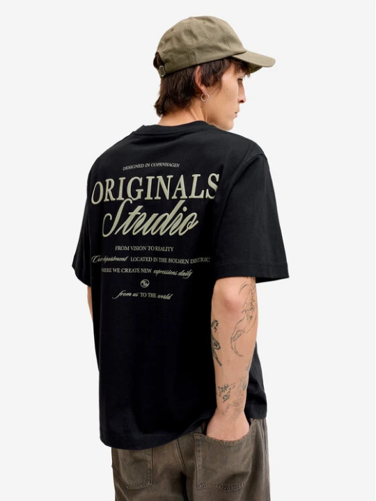 Zdjęcie produktu Jack & Jones T-Shirt Norrebro Typo 12282898 Czarny Regular Fit