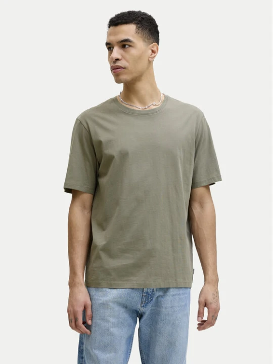 Zdjęcie produktu Jack & Jones T-Shirt Organic Basic 12156101 Zielony Regular Fit
