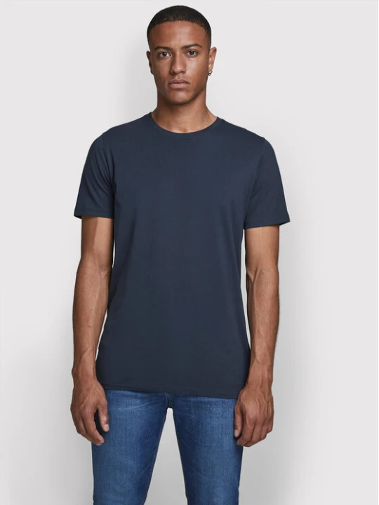 Zdjęcie produktu Jack & Jones T-Shirt Orrganic Basic 12156101 Granatowy Slim Fit