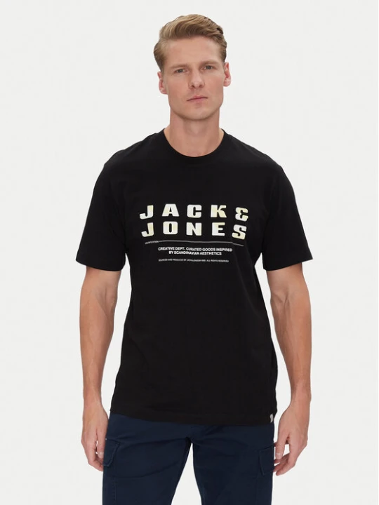 Zdjęcie produktu Jack & Jones T-Shirt Recharge 12274716 Czarny Relaxed Fit