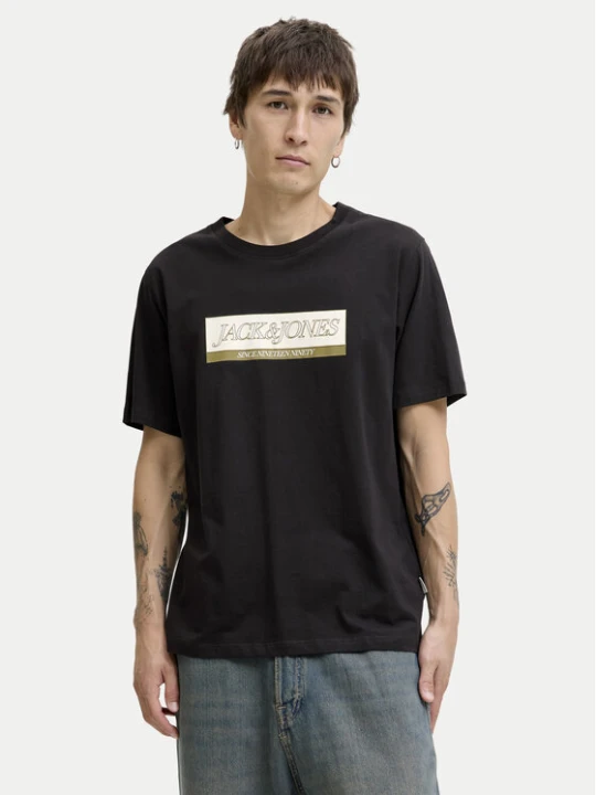 Zdjęcie produktu Jack & Jones T-Shirt Rinwood 12283628 Czarny Regular Fit
