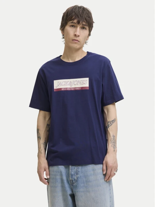 Zdjęcie produktu Jack & Jones T-Shirt Rinwood 12283628 Niebieski Regular Fit