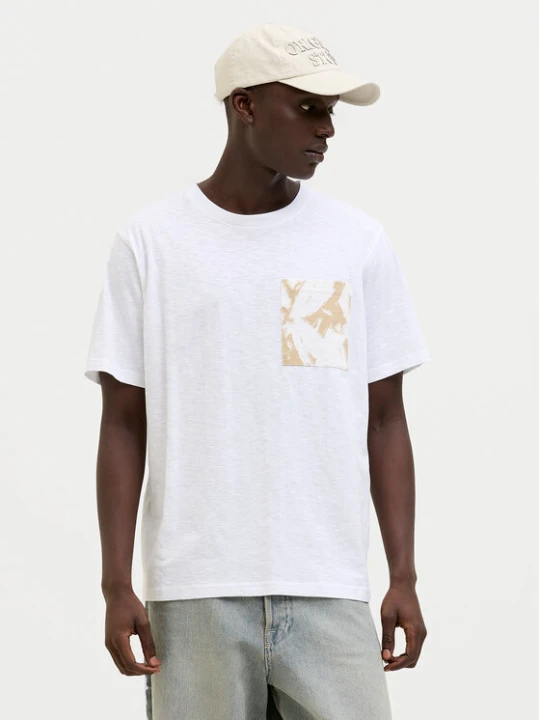 Zdjęcie produktu Jack & Jones T-Shirt Split 12272995 Biały Regular Fit