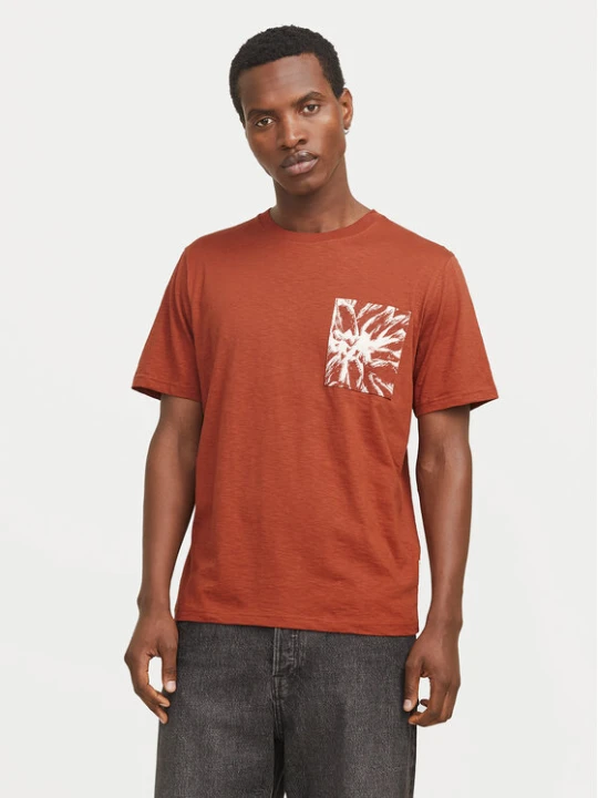 Zdjęcie produktu Jack & Jones T-Shirt Split 12272995 Brązowy Regular Fit