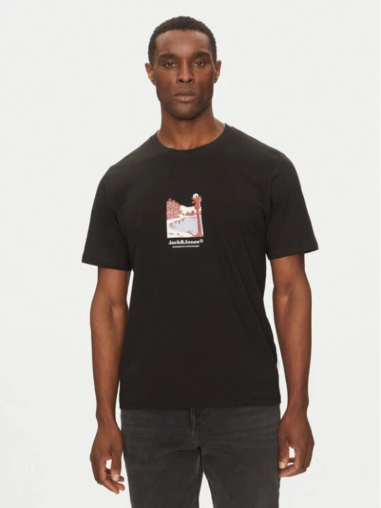 Zdjęcie produktu Jack & Jones T-Shirt Split Graphic 12273000 Czarny Regular Fit
