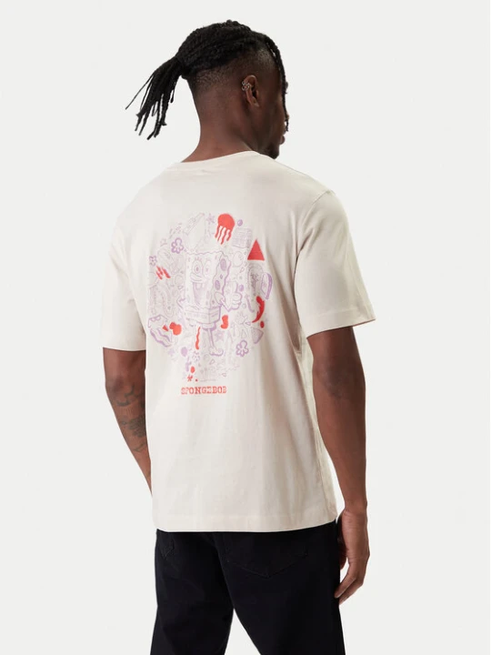 Zdjęcie produktu Jack & Jones T-Shirt Spongebob 12286631 Beżowy Relaxed Fit