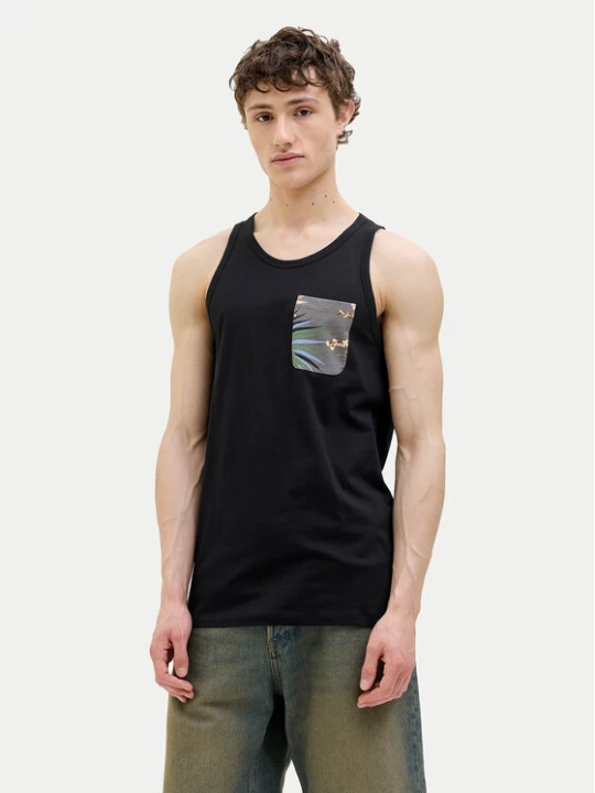 Zdjęcie produktu Jack & Jones Tank top Hawaii 12269321 Czarny Standard Fit