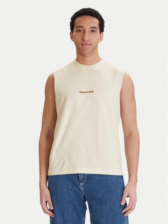 Zdjęcie produktu Jack & Jones Tank top Norrebro Emb 12292009 Écru Regular Fit Kremowy