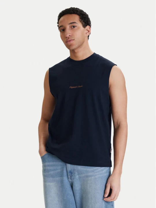 Zdjęcie produktu Jack & Jones Tank top Norrebro Emb 12292009 Granatowy Regular Fit