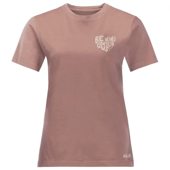 Zdjęcie produktu Jack Nature Tee W 1808741-3068, Damskie, Różowe, t-shirty, bawełna, rozmiar: L Jack Wolfskin