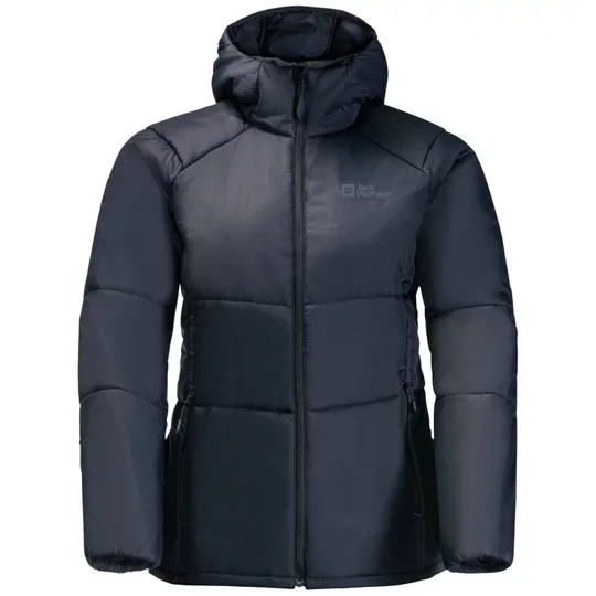 Zdjęcie produktu Jack Wolfskin Bergland INS Hoody W 1207221-1010, Damskie, Granatowe, kurtki, poliester, rozmiar: L