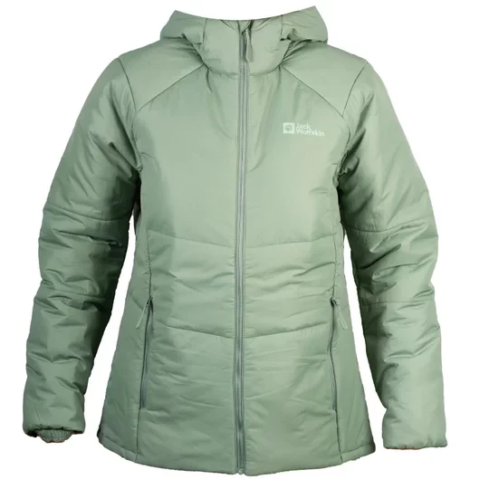 Zdjęcie produktu Jack Wolfskin Bergland INS Hoody W 1207221-4311, Damskie, Zielone, kurtki, poliester, rozmiar: M