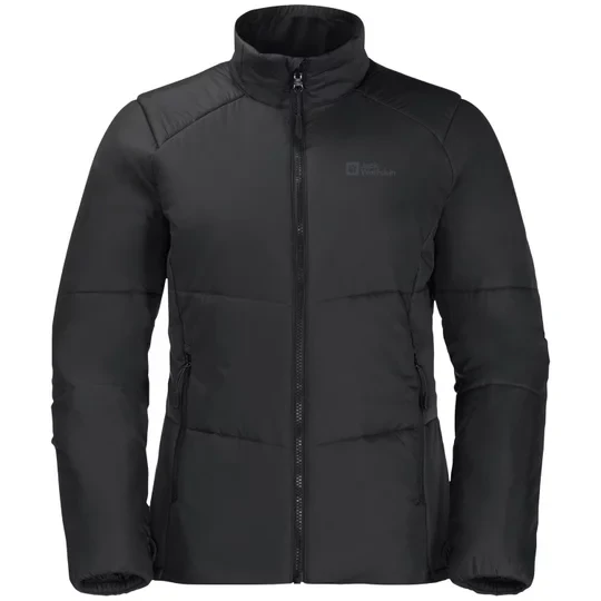 Zdjęcie produktu Jack Wolfskin Bergland INS Hoody W 1207231-6000, Damskie, Czarne, kurtki, poliester, rozmiar: XL