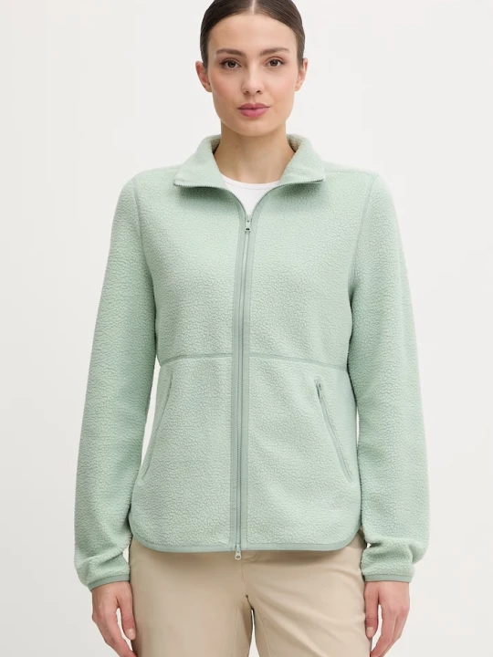 Zdjęcie produktu Jack Wolfskin bluza rozpinana damska polarowa Lite Curl zielony